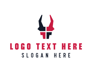 Animal - Wild Bull Horns logo design