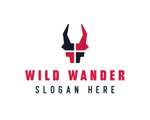 Wild Bull Horns logo design