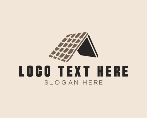 Roofing - House Roof Tiles logo design