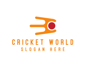 Cricket - Space Comet Ball logo design