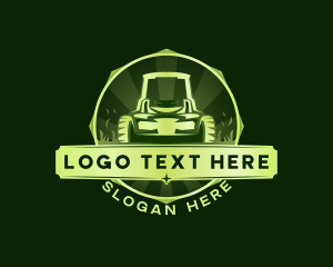 Lawn Mower Gardening Logo