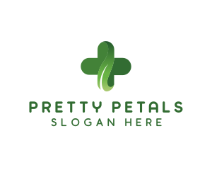 Natural Pharmacy Cross logo design