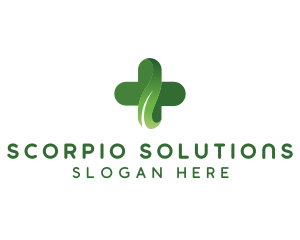 Natural Pharmacy Cross logo design