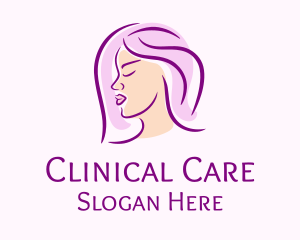 Woman Facial Care logo design