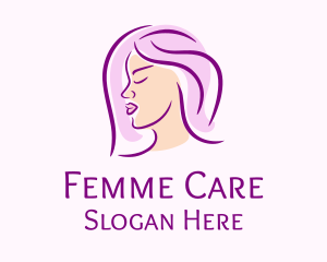 Woman Facial Care logo design