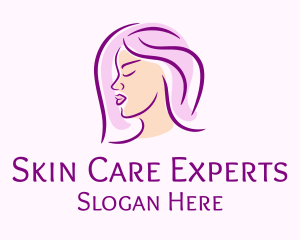 Woman Facial Care logo design