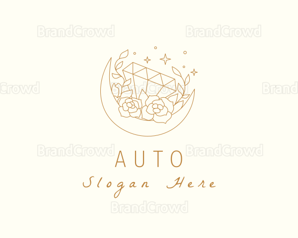 Moon Floral Diamond Logo