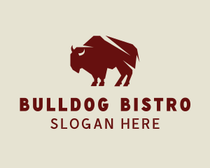 Wild Buffalo Animal Logo