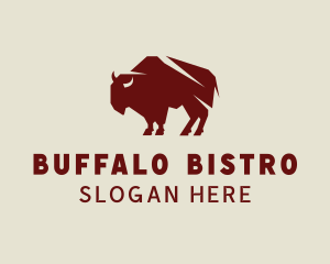 Buffalo - Native Buffalo Animal logo design