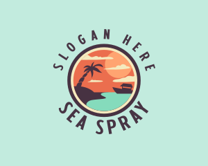 Summer Resort Beach logo design