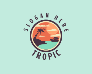 Summer Resort Beach logo design