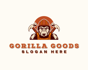 Hammer Gorilla Construction logo design