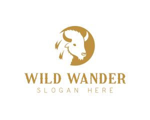 Wild Bison Bovine logo design