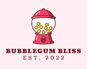 Gum Ball Vending Machine logo design