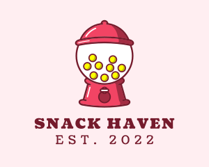 Gum Ball Vending Machine logo design