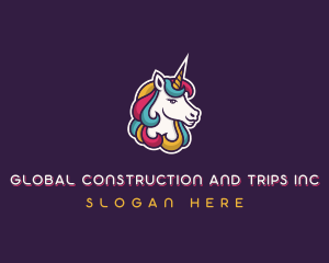 Unicorn Mythical Creature Logo