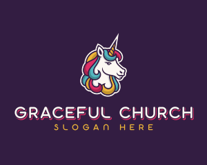 Unicorn Mythical Creature Logo