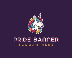 Unicorn Mythical Creature logo design