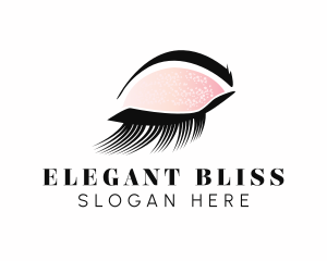 Glitter Eyeshadow Eyelash Logo