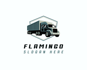 Logistics Trailer Truck Logo