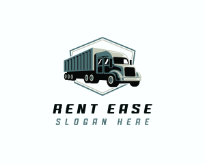 Rental - Logistics Trailer Truck logo design