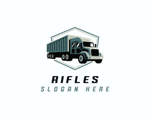 Logistics Trailer Truck logo design