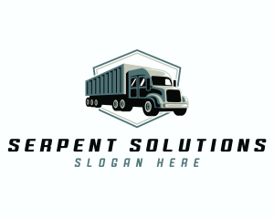 Logistics Trailer Truck logo design