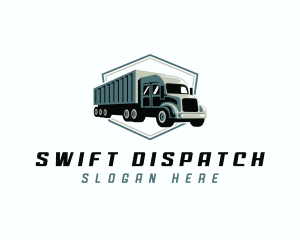 Dispatch - Logistics Trailer Truck logo design