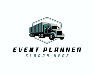 Rental - Logistics Trailer Truck logo design