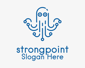 Modern Digital Octopus Logo