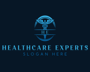 Caduceus Healthcare Wellness logo design