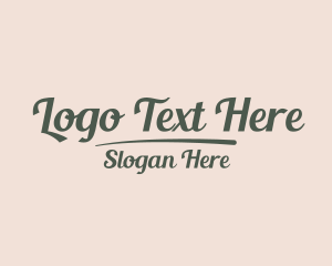 Studio - Calligraphy Studio Wordmark logo design
