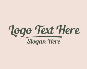 Handwritten - Calligraphy Studio Business logo design