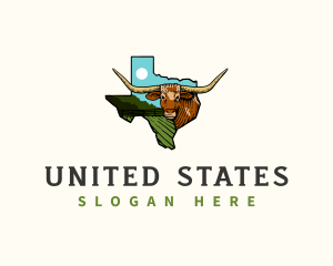 Texas Longhorn Cattle logo design