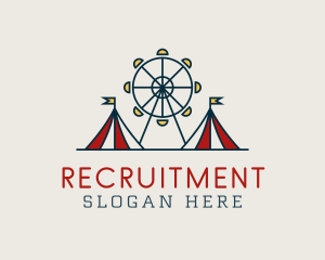 Recreation - Twin Tent Amusement Park logo design