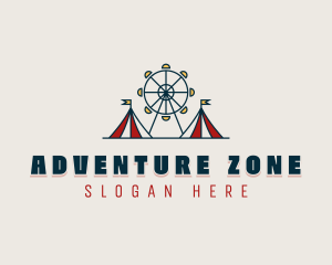 Attractions - Tent Amusement Park logo design