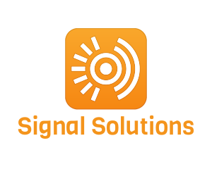 Signal - Orange Sun Signal logo design