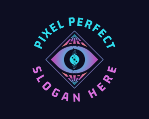 Pixel Optic Surveillance logo design