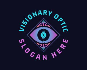 Optic - Pixel Optic Surveillance logo design