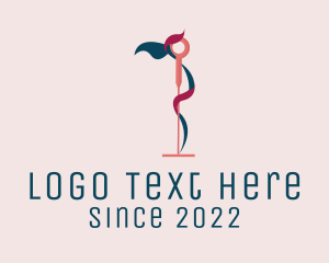 Needle - Flamingo Acupuncture Therapy logo design