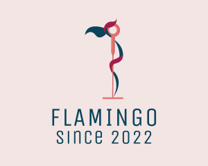 Flamingo Acupuncture Therapy logo design