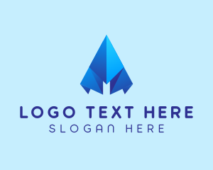 Paper Plane - Transport Flight Plane logo design