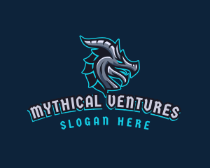 Myth - Monster Dragon Gaming logo design
