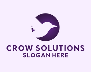 Crow - Crow Bird Wings logo design