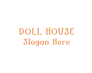 Doll - Cute Colorful Wordmark logo design