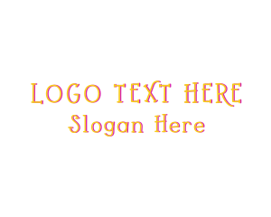 Entertainment - Cute Colorful Wordmark logo design