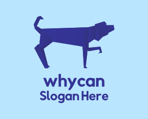 Blue Dog Origami Logo