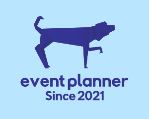 Vet - Blue Dog Origami logo design