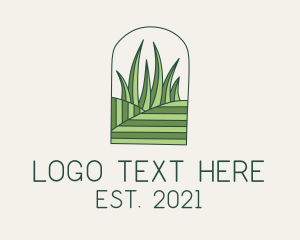 Grass - Field Lawn Care logo design