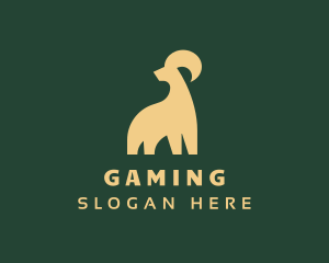 Golden Deluxe Goat Logo